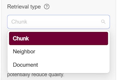 Retrieval Type